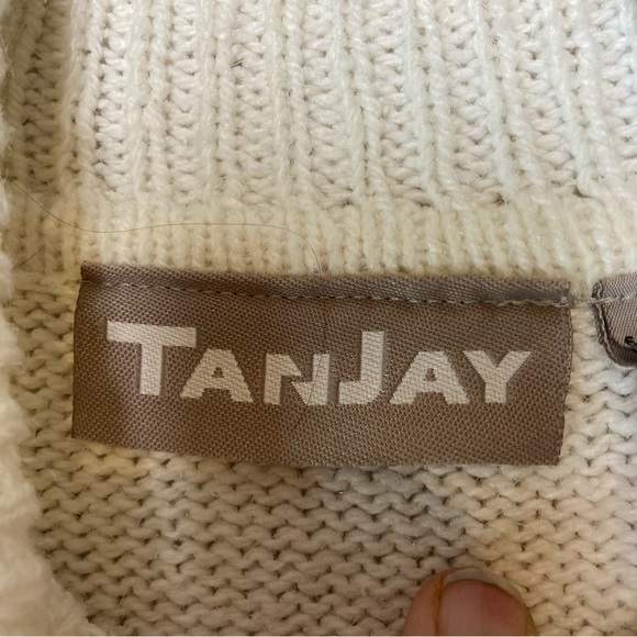 Rare Vintage Tanjay Sweater Turtleneck with Skier/Snow Size Medium - Picture 5 of 8